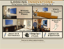 Tablet Screenshot of lodginginnovations.com